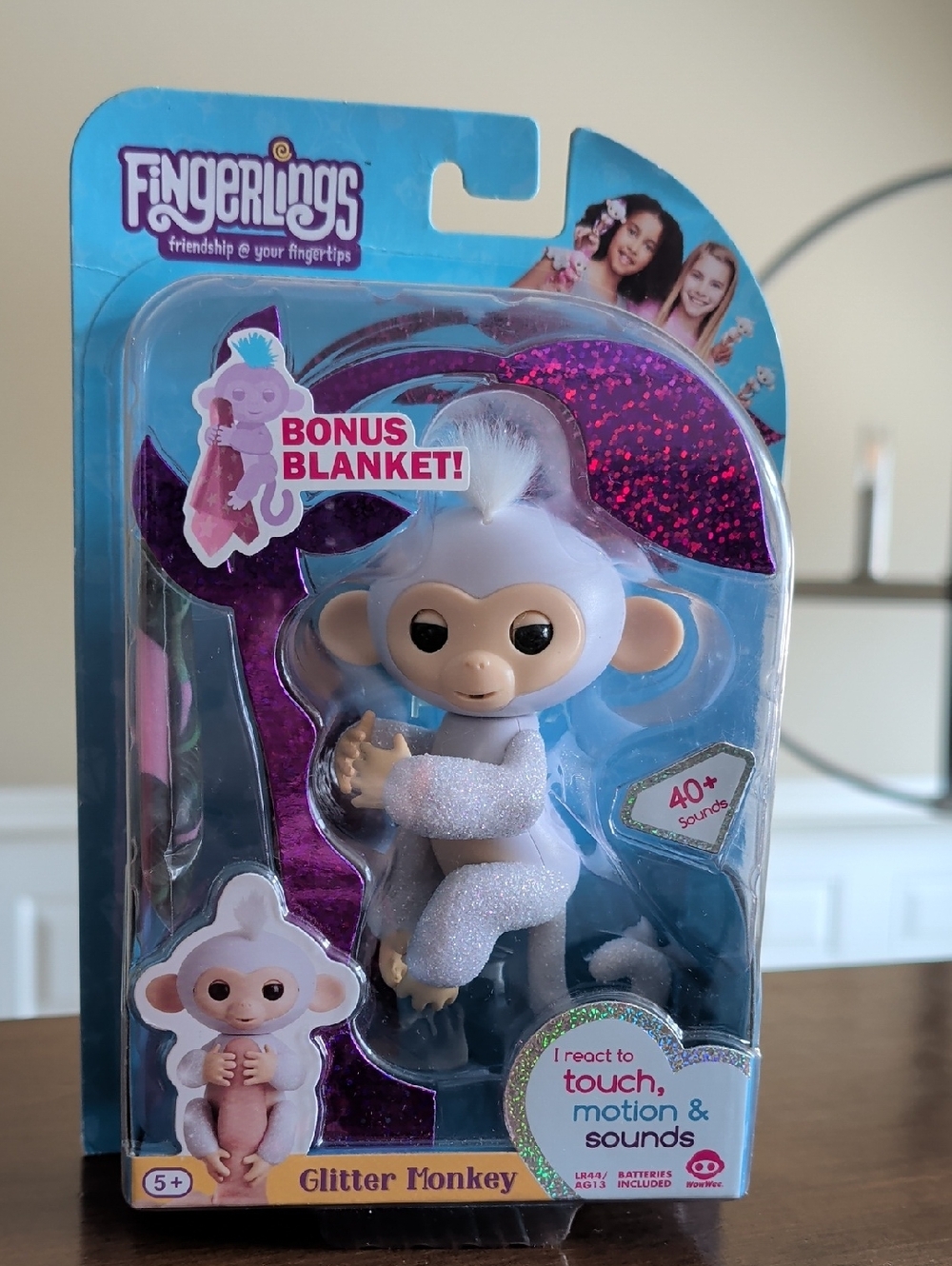 Fingerlings Glitter Monkey "Sugar" Interactive Toy New Sealed